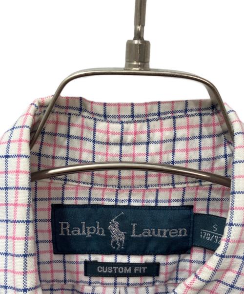 RALPH LAUREN（ラルフローレン）RALPH LAUREN (ラルフローレン) チェックシャツ ホワイト×ピンク サイズ:Sの古着・服飾アイテム