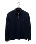 FRED PERRYフレッドペリー）の古着「ハーフジップスウェット」｜ネイビー