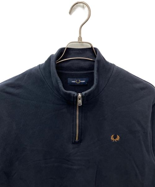 FRED PERRY（フレッドペリー）FRED PERRY (フレッドペリー) ハーフジップスウェット ネイビー サイズ:XLの古着・服飾アイテム