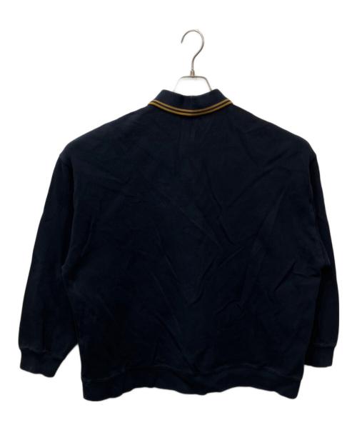 FRED PERRY（フレッドペリー）FRED PERRY (フレッドペリー) ピケロングスリーブポロシャツ ネイビー サイズ:Lの古着・服飾アイテム