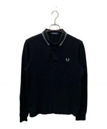 FRED PERRY（フレッドペリー）の古着「Twin Tipped L/S Polo Shirt / ポロシャツ」｜ブラック