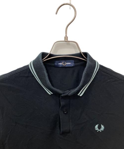 FRED PERRY（フレッドペリー）FRED PERRY (フレッドペリー) Twin Tipped L/S Polo Shirt / ポロシャツ ブラック サイズ:Mの古着・服飾アイテム