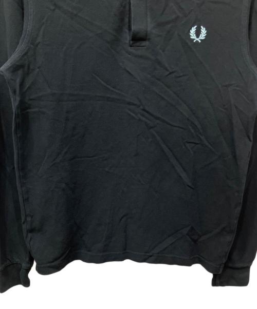 FRED PERRY（フレッドペリー）FRED PERRY (フレッドペリー) Twin Tipped L/S Polo Shirt / ポロシャツ ブラック サイズ:Mの古着・服飾アイテム