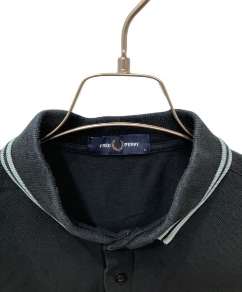 FRED PERRY（フレッドペリー）FRED PERRY (フレッドペリー) Twin Tipped L/S Polo Shirt / ポロシャツ ブラック サイズ:Mの古着・服飾アイテム