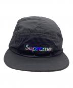 SUPREMEシュプリーム）の古着「Holographic Logo Camp Cap（ホログラフィックロゴキャンプキャップ）」｜ブラック
