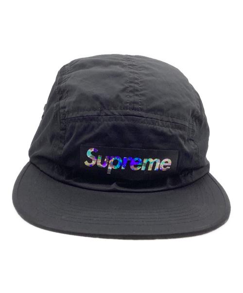 SUPREME（シュプリーム）Supreme (シュプリーム) Holographic Logo Camp Cap（ホログラフィックロゴキャンプキャップ） ブラックの古着・服飾アイテム
