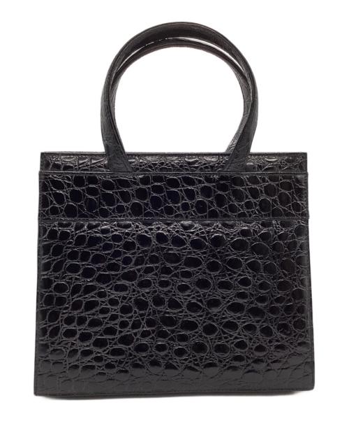 Salvatore Ferragamo（サルヴァトーレ フェラガモ）Salvatore Ferragamo (サルヴァトーレ フェラガモ) ヴァラリボンハンドバッグ ブラックの古着・服飾アイテム