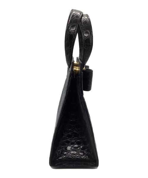 Salvatore Ferragamo（サルヴァトーレ フェラガモ）Salvatore Ferragamo (サルヴァトーレ フェラガモ) ヴァラリボンハンドバッグ ブラックの古着・服飾アイテム