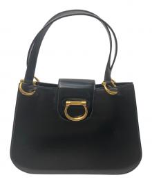 CELINE（セリーヌ）の古着「ガンチーニハンドバッグ」｜ブラック