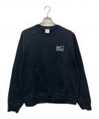 stussy×NIKEステューシー×ナイキ）の古着「Wash Crew Fleece　(ウォッシュクルーフリース)」｜ブラック