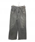 NAKEDGAUGEネイキッドゲージ）の古着「ROBERTS BLACK BLEACHED」｜グレー