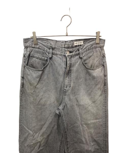 NAKEDGAUGE（ネイキッドゲージ）nakedgauge (ネイキッドゲージ) ROBERTS BLACK BLEACHED グレー サイズ:2の古着・服飾アイテム