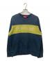 Supreme（シュプリーム）の古着「zig zag stitch panel crewneck　(ジグザグ　スティッチパネルクルーネック)」｜ネイビー