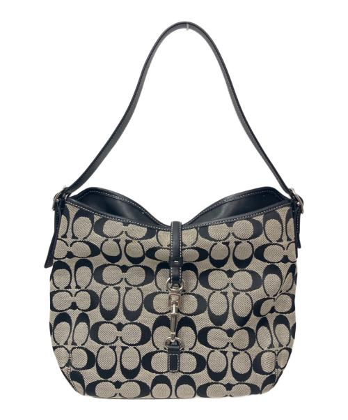 COACH（コーチ）COACH (コーチ) クリップ ホーボー ショルダーバッグ ブラックの古着・服飾アイテム