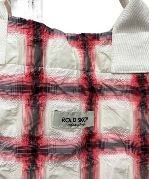 ROLD SKOV（ロードスコフ）ROLD SKOV (ロードスコフ) ROUGE BAG / 2WAYバッグ ホワイト×レッドの古着・服飾アイテム