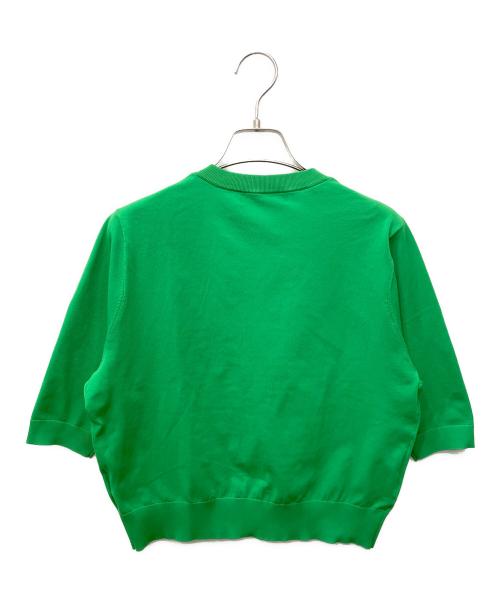 CABAN（キャバン）CABaN (キャバン) ファインポリエステル ハーフスリーブポケットカーディガン グリーン サイズ:Sの古着・服飾アイテム