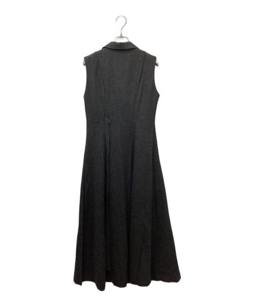 Snidel（スナイデル）Snidel (スナイデル) サイドプリーツテーラードワンピース グレー サイズ:1の古着・服飾アイテム