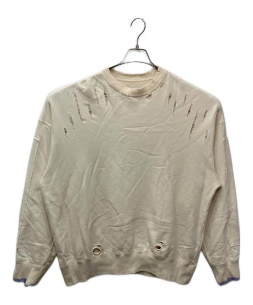 stein（シュタイン）stein (シュタイン) OVERSIZED REBUILD SWEAT（オーバーサイズリビルドスウェット） アイボリー サイズ:Sの古着・服飾アイテム