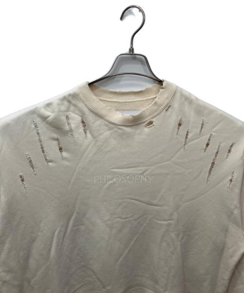 stein（シュタイン）stein (シュタイン) OVERSIZED REBUILD SWEAT（オーバーサイズリビルドスウェット） アイボリー サイズ:Sの古着・服飾アイテム