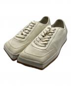 FOOT INDUSTRYフットインダストリー）の古着「スクエアトゥースニーカー」｜アイボリー