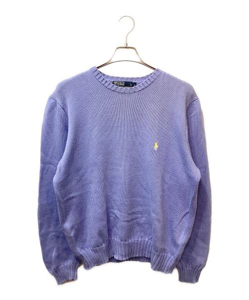 POLO RALPH LAUREN（ポロ・ラルフローレン）POLO RALPH LAUREN (ポロ・ラルフローレン) ポニーコットンニット ブルー サイズ:Lの古着・服飾アイテム