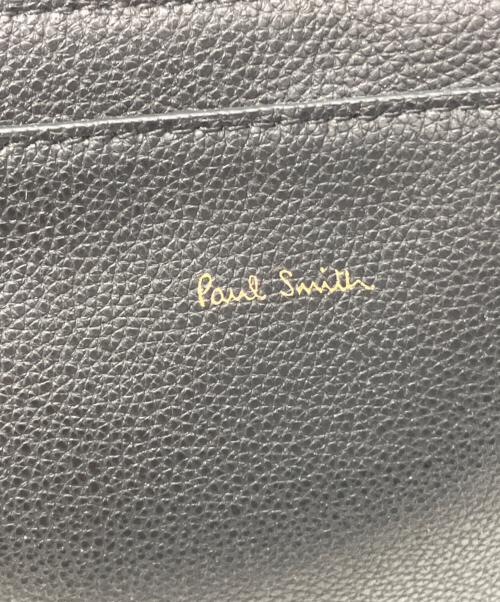 PAUL SMITH（ポールスミス）Paul Smith (ポールスミス) レザーショルダーバッグ ブラックの古着・服飾アイテム