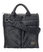 PORTERポーター）の古着「SQUARE TOTE BAG / 2wayスクエアトートバッグ」｜ブラック