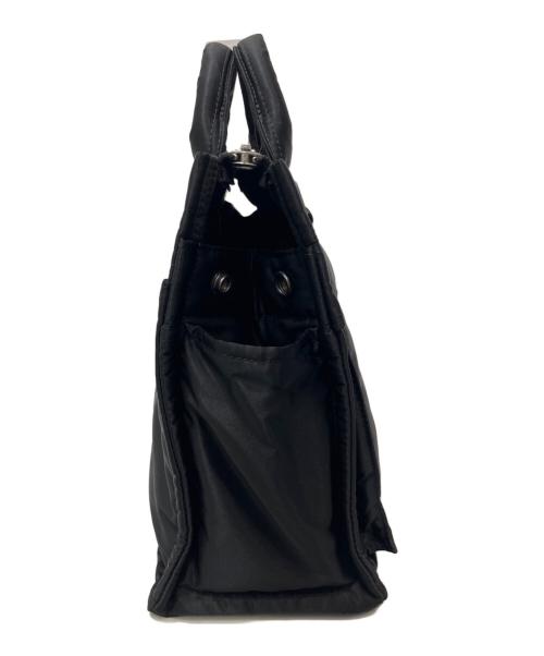 PORTER（ポーター）PORTER (ポーター) SQUARE TOTE BAG / 2wayスクエアトートバッグ ブラックの古着・服飾アイテム