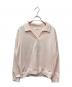 HER LIP TO（ハーリップトゥ）の古着「Embroidery Polo Sweatshirt　「エンブロイダリー ポロ スウェットシャツ」」｜ピンク