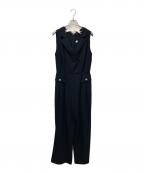 HER LIP TOハーリップトゥ）の古着「Louvre Ribbon Jumpsuit（ローブリボンジャンプスーツ）」｜ネイビー