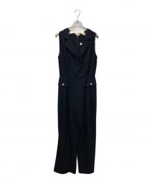 HER LIP TO（ハーリップトゥ）の古着「Louvre Ribbon Jumpsuit（ローブリボンジャンプスーツ）」｜ネイビー