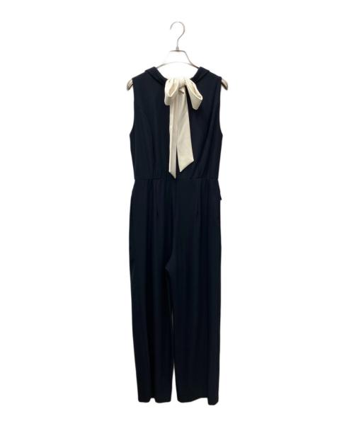 HER LIP TO（ハーリップトゥ）Her lip to (ハーリップトゥ) Louvre Ribbon Jumpsuit（ローブリボンジャンプスーツ） ネイビー サイズ:Mの古着・服飾アイテム