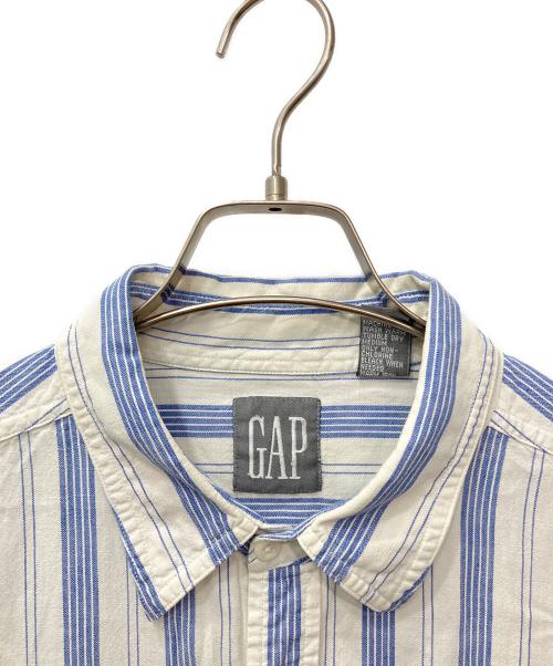 GAP（ギャップ）GAP (ギャップ) 80-90's オールドストライプシャツ ホワイト×ブルー サイズ:XLの古着・服飾アイテム