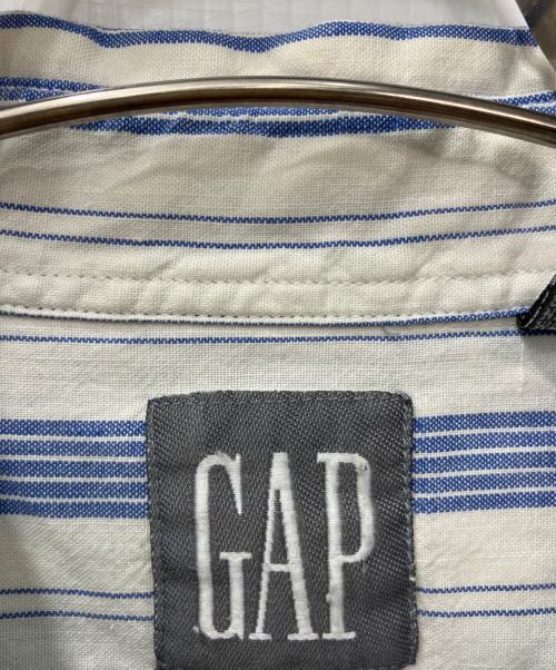 GAP（ギャップ）GAP (ギャップ) 80-90's オールドストライプシャツ ホワイト×ブルー サイズ:XLの古着・服飾アイテム