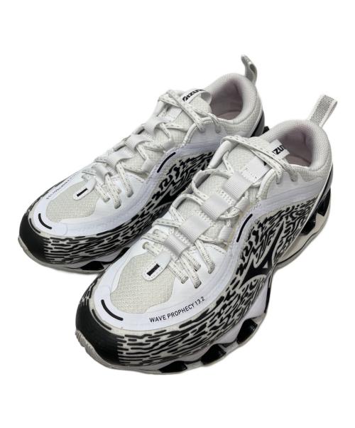MIZUNO（ミズノ）MIZUNO (ミズノ) WAVE PROPHECY ローカットスニーカー ホワイト×ブラック サイズ:25.5cmの古着・服飾アイテム
