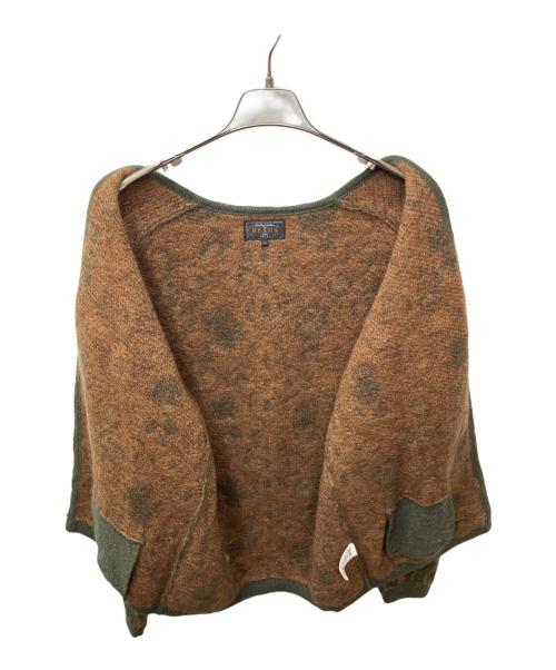 BEAMS PLUS（ビームスプラス）BEAMS PLUS (ビームスプラス) ボタニカルジャカードカーディガン オリーブ サイズ:Lの古着・服飾アイテム