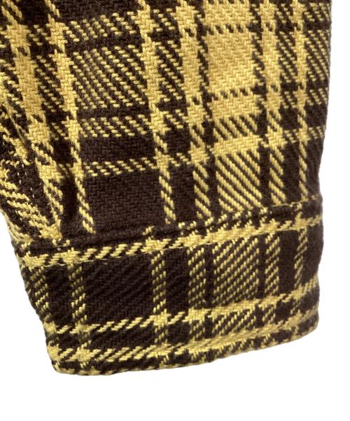 L.L.Bean（エルエルビーン）L.L.Bean (エルエルビーン) チェッカーカバーオール ブラウン×イエロー サイズ:Sの古着・服飾アイテム