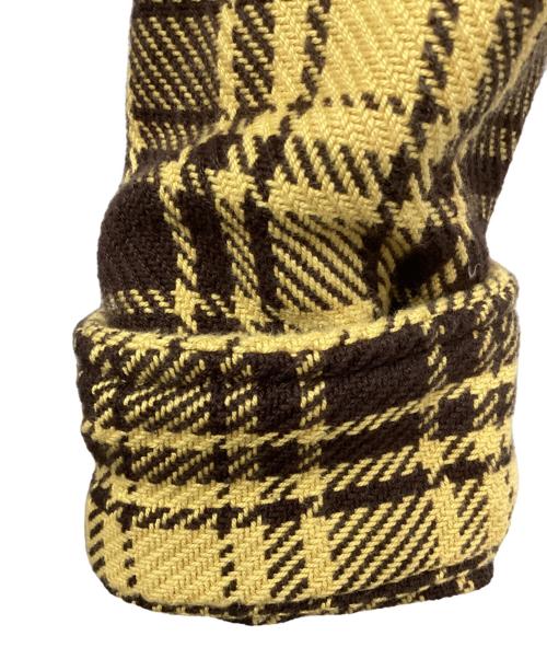 L.L.Bean（エルエルビーン）L.L.Bean (エルエルビーン) チェッカーカバーオール ブラウン×イエロー サイズ:Sの古着・服飾アイテム