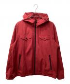 LEVI'Sリーバイス）の古着「Hooded Waterproof Arctic Cloth Rain Jacket　「フーディッド・ウォータープルーフ・アークティック・クロス・レイン・ジャケット」」｜レッド