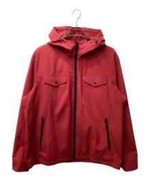 LEVI'S（リーバイス）の古着「Hooded Waterproof Arctic Cloth Rain Jacket　「フーディッド・ウォータープルーフ・アークティック・クロス・レイン・ジャケット」」｜レッド