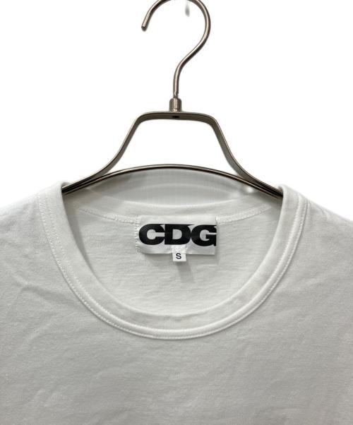 CDG（シーディージー）CDG (シーディージー) CDG OVERSIZED T-SHIRT　(シーディージー　オーバーサイズTシャツ) ホワイト サイズ:Sの古着・服飾アイテム