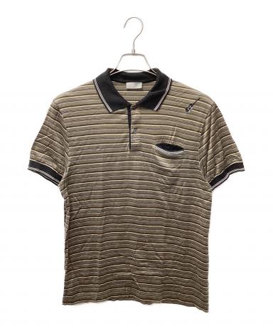 Dior Homme 06SS ユニオンジャック ボーダー ポロシャツ 中古・古着通販】DIOR HOMME (ディオール オム) ギター刺繍ボーダー