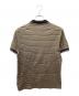 DIOR HOMME (ディオール オム) ギター刺繍ボーダーポロシャツ ブラウン サイズ:S：32000円