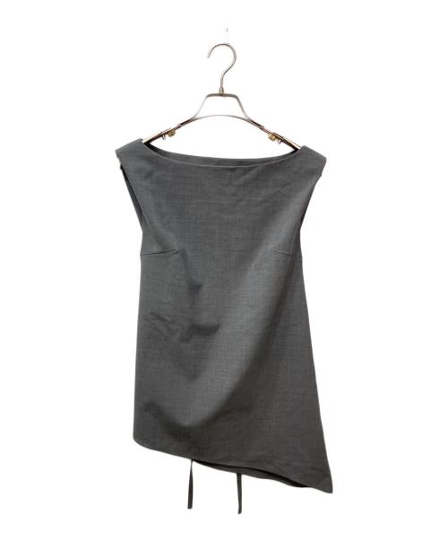 pasterip（パセリ）pasterip (パセリ) Asymmetry set up (アシンメトリーセットアップ)  グレー サイズ:FREEの古着・服飾アイテム