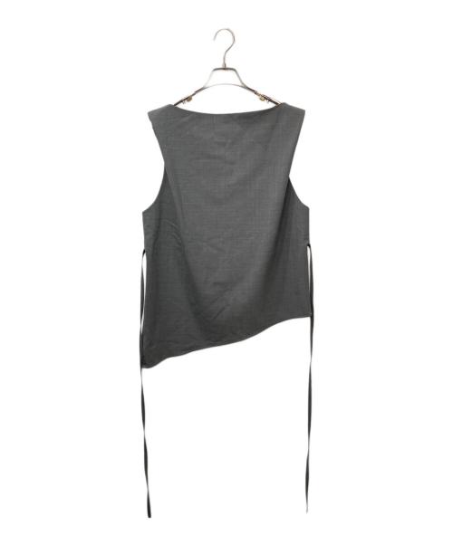 pasterip（パセリ）pasterip (パセリ) Asymmetry set up (アシンメトリーセットアップ)  グレー サイズ:FREEの古着・服飾アイテム