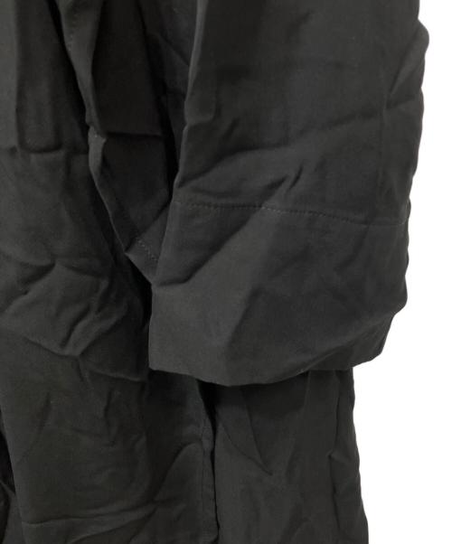 yohji yamamoto la vie en noir（ヨウジヤマモト ラヴィアン・ノアール）yohji yamamoto la vie en noir (ヨウジヤマモト ラヴィアン・ノアール) 変形ドレープシルクワンピース ブラック サイズ:1の古着・服飾アイテム