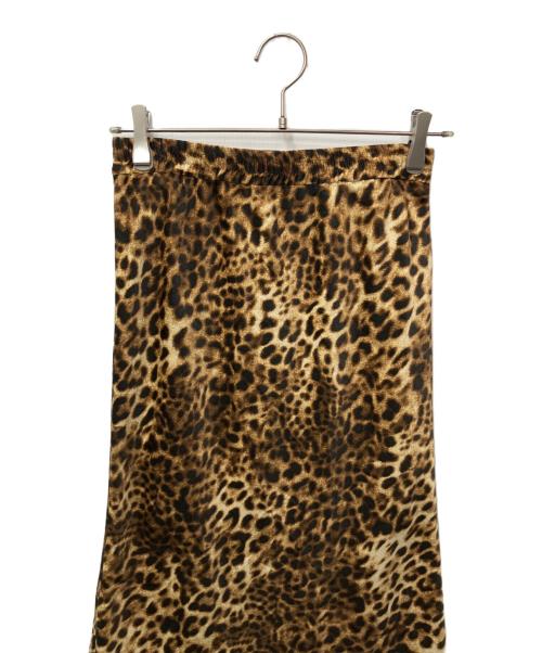 Oblada（オブラダ）Oblada (オブラダ) LEOPARD SKIRT（レオパードスカート） ブラウン×ブラック サイズ:Mの古着・服飾アイテム