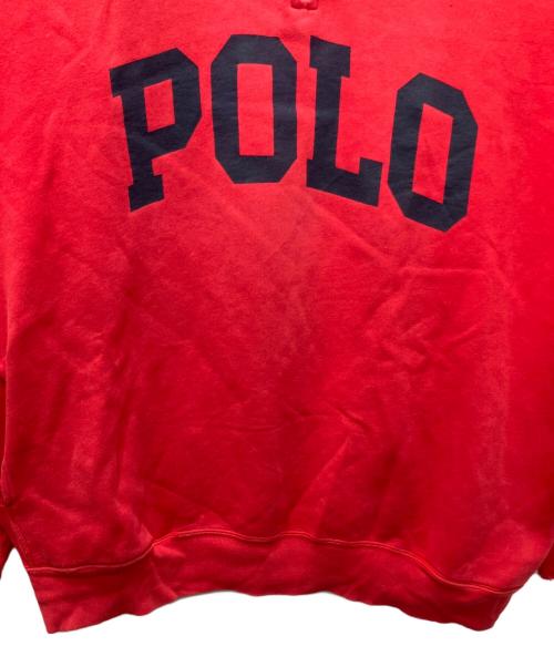 POLO SPORT（ポロスポーツ）POLO SPORT (ポロスポーツ) ハーフジップスウェット レッド サイズ:Lの古着・服飾アイテム