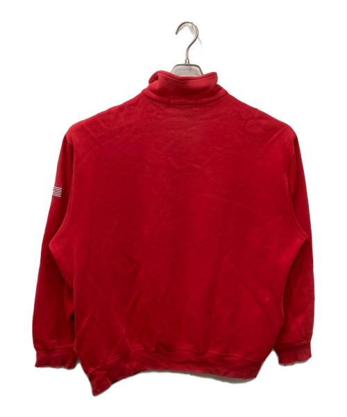 POLO SPORT（ポロスポーツ）POLO SPORT (ポロスポーツ) ハーフジップスウェット レッド サイズ:Lの古着・服飾アイテム