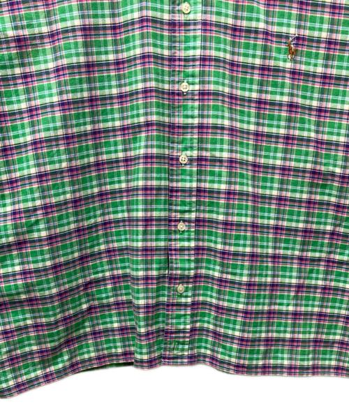 RALPH LAUREN（ラルフローレン）RALPH LAUREN (ラルフローレン) チェックBDシャツ グリーン サイズ:2XBの古着・服飾アイテム